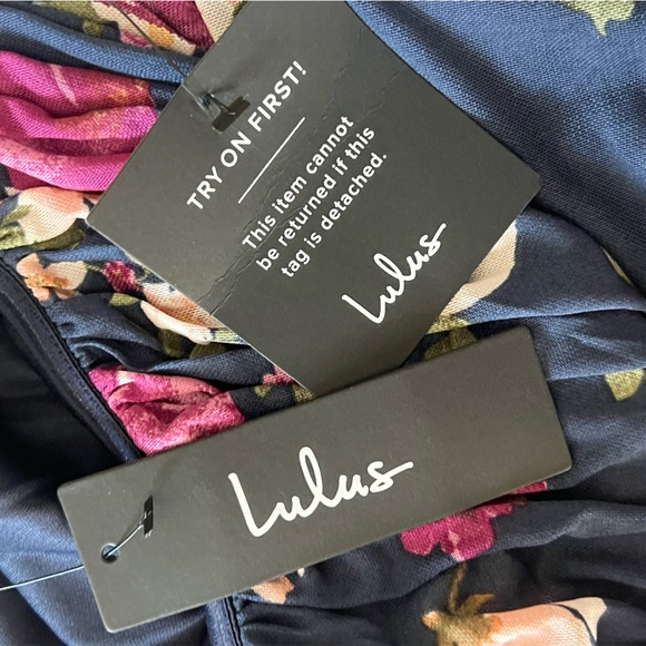 Lulus Averie Strapless Floral Maxi Dress M NWT Wedding Guest Formal - Picture 6 of 7